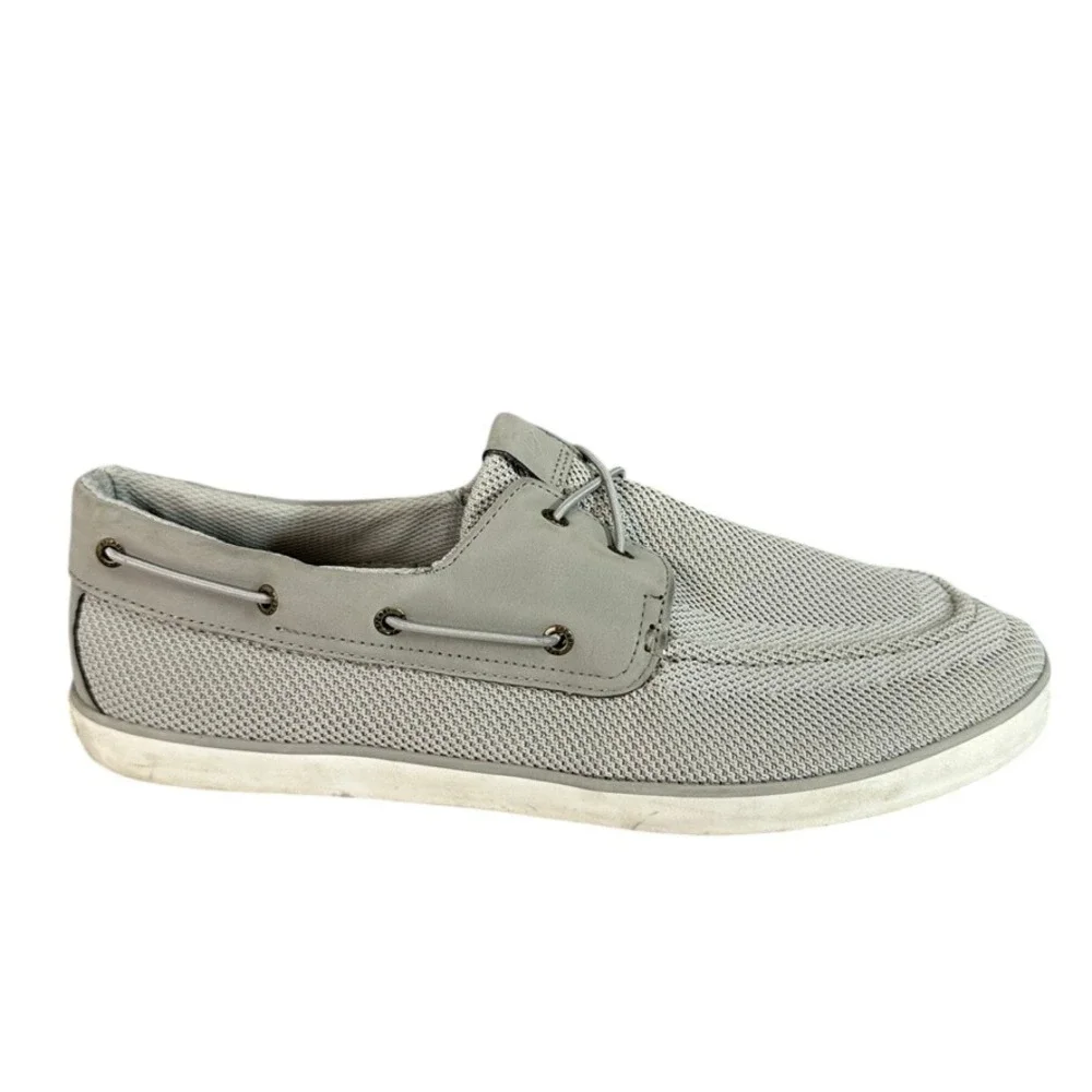Sperry Bahama II Gray Mesh Boat Shoes Mens Casual Sneakers STS22025 Size 12